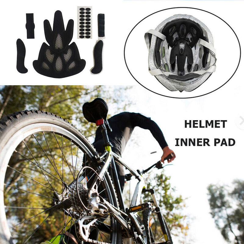 Helmet Inner Foam Pads Kits Sealed Lining Sponge for Electric Motorcycle Bi