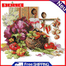 Partial Cross Stitch 14CT DIY Harvest Printed Embroidery Kits Hanging Painting