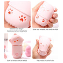 Silicone Beauty Sponge Storage Box Egg Stand Powder Puff Holder Tool (Pink)