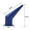 2pcs Caulking Gun Nozzle Glass Glue Sealant Silicone Caulking Tips (Blue) Newly