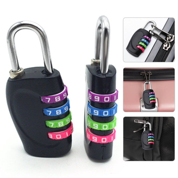 Window Door 4-digit Number Password Lock Combination Padlock Color Padlock