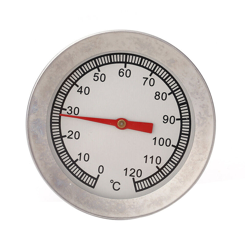 Stainless Steel Barbecue Grill Thermometer 0-120 Celsius Oven Temperature G