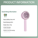 One-key Self-cleaning Hair Brush Anti-Static Airbag Massage Comb (Pink) Newly