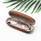 Wood Grain Eyeglass Box Hard Kit Holder Spectacle Case Reading Glasses Case