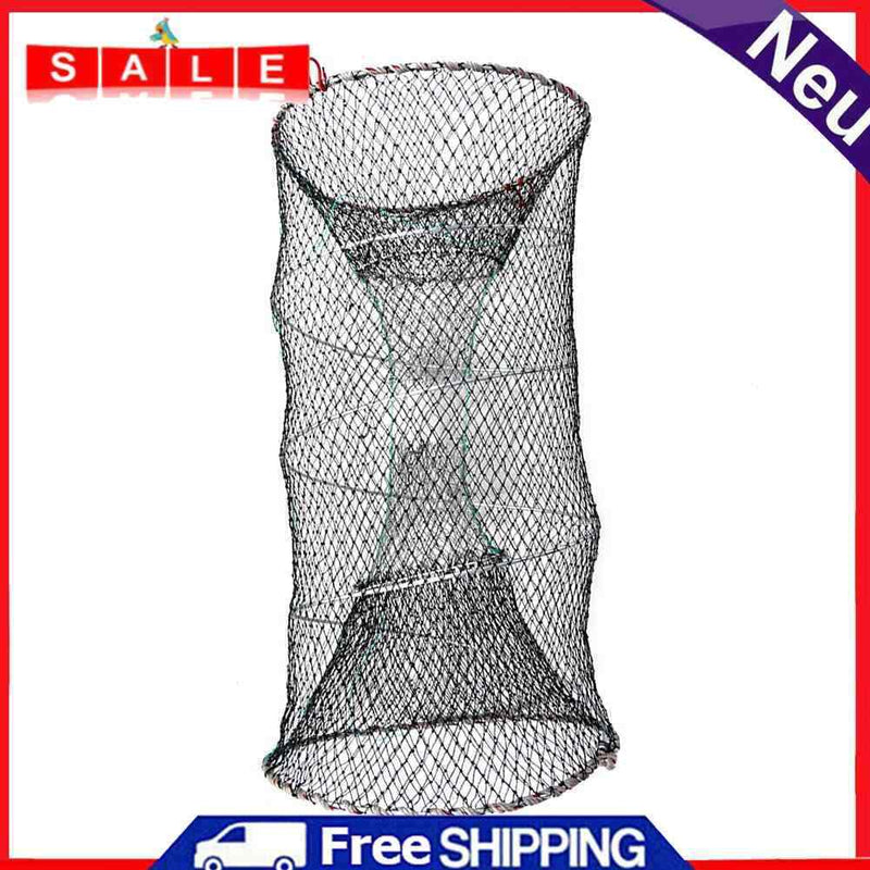 Foldable Fishing Cast Crab Trap Fish Cages Loach Shrimp Net (Diameter 25)