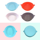 Silicone Air Fryer Liner Non-Stick Fryer Basket Steamers Oil Mat (Red)