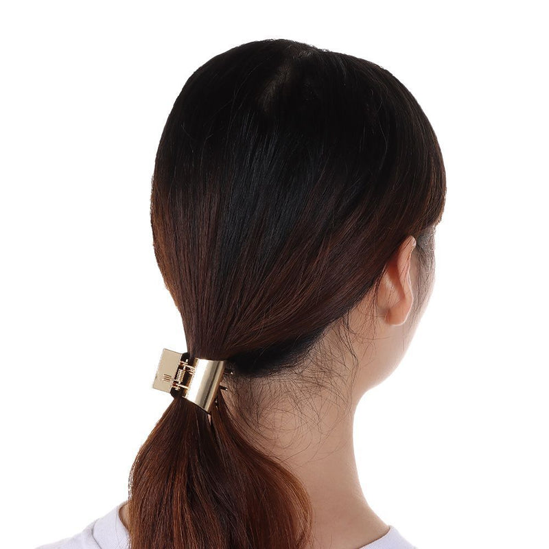 Women's Fashion Headwear Bangs Clamp Metal Hair Claw Hair Clips Horsetail Clip