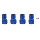 4x Presta to US Bike Tire Valve Adaptor Converter Aluminum Adapter (Blue) Newly