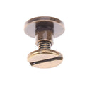 20pcs Copper Leather Craft Belt Wallet Solid Brass Nail Rivets Screws(7) Newly