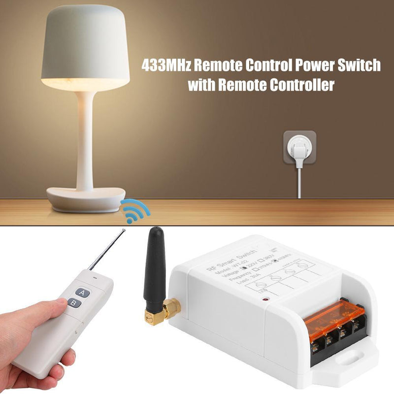 AK-WT02 220V 433MHz Switch Transmitter Wireless AB Buttons Remote Control Newly