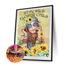 Diamond Painting 5D DIY Cool Girl Full Round Drill Rhinestone Picture