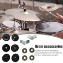 12pcs Drum Cymbal Felt Pad Sleeve Nut Gasket Kit Musical Instrument Accessories