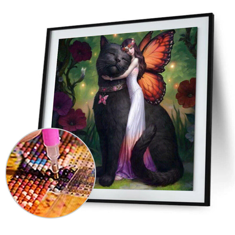 Beauty Cat 5D Diamond Painting Embroidery DIY Cross Stitch Home Decor Gifts