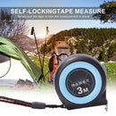 Woodworking Auto Lock Distance Measurement Ruler Retractable Steel Tape Measure