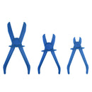 3pcs Fuel Water Line Hose Clamps Pinch Off Pliers Free Hands Tools (Blue) Newly