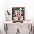 5D DIY Special Shaped Diamond Painting Flower Embroidery Kits Bedroom Wall De