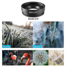 5 in 1 Wide Angle Macro Fisheye 2X Lens Polarizer Mobile Phone Set (Black) Newly