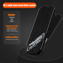 M.2 Solid State Hard Disk Heatsink Heat Radiator for PCIE 2280 SSD (Black)
