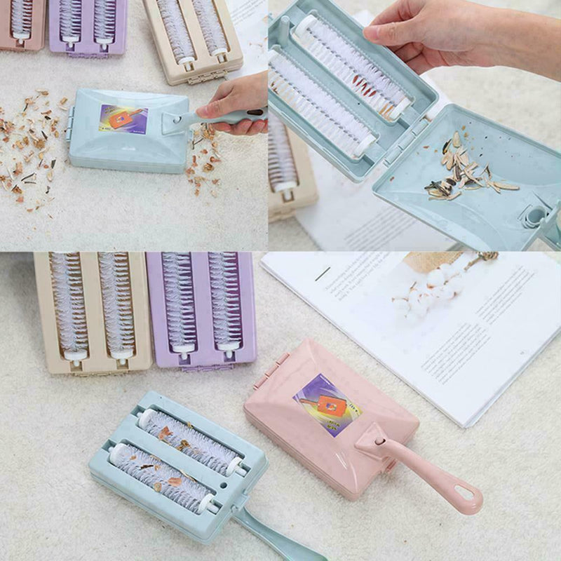 Mini Carpet Rug Footcloth Crumb Brush Collestor Table S3G6 Sweeper-Cleaner K3I5
