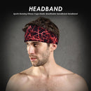Sports Fitness Yoga Sweatband Hair Band Elastic Breathable Headband (Red)