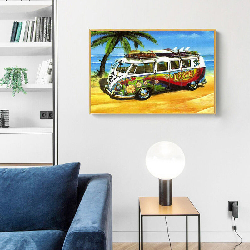 Full Round Drill 5D DIY Diamond Painting Car Embroidery Cross Stitch Wall Craft