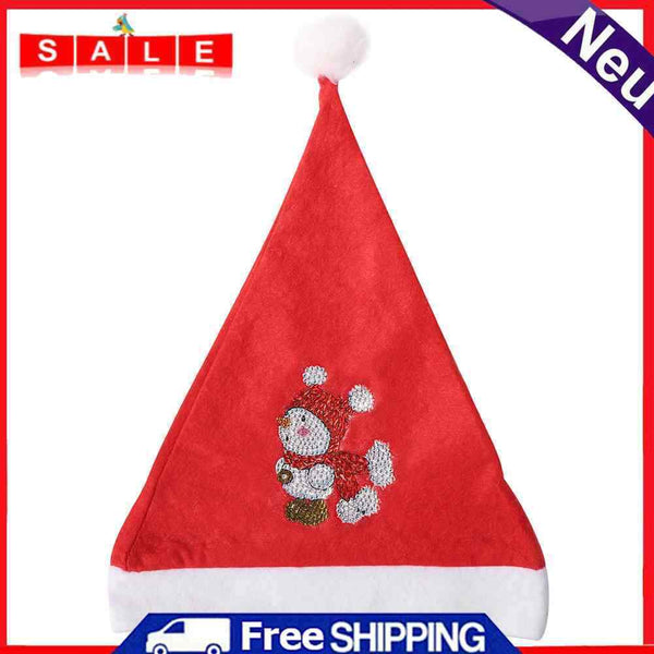 DIY Mosaic Christmas Hat Diamond Painting Kit Animal Rhinestone Drawing Crafts