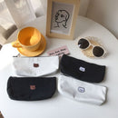Fabric Korea Creative Pencil Case Cosmetic Bag Cute Embroidery Bear Cat Pen Box