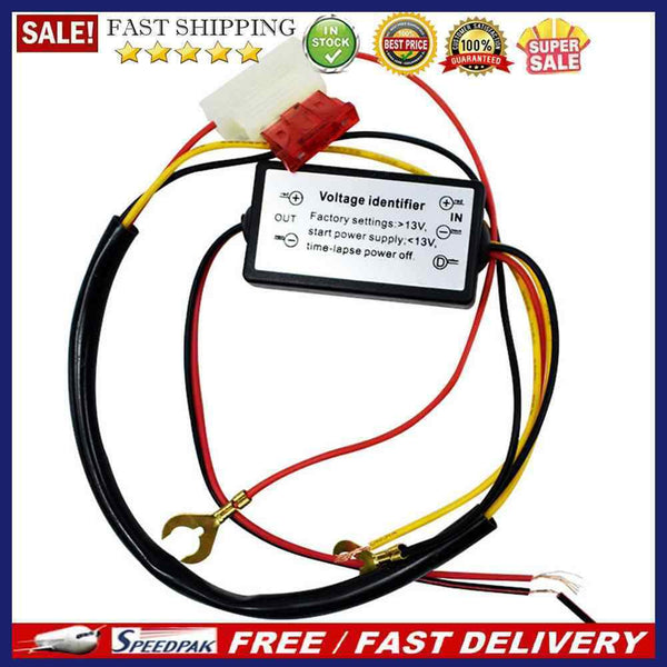 Car LED Daytime Running Light Automatic On/Off Controller Relay Harness 12-18V