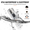 XPG2 LED Mini Flashlight Keychain UV 395nm 400lm Pocket Light (Clear White)