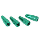 5pcs Bicycle Presta High Aluminium Pressure Valve Caps Dust Covers (Green) Newly