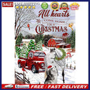 Car with Christmas Tree Oil Paint By Numbers for Adults Children Hand Painted