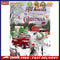 Car with Christmas Tree Oil Paint By Numbers for Adults Children Hand Painted