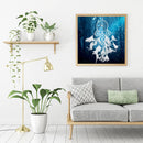 5D DIY Full Drill Cross Stitch Dreamcatcher Net Diamond Painting Needlework Set