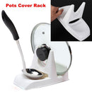 Plate Holder Plastic Spoon Rest Stove Organizer Pots Cover Rack Pot Lid Shelf