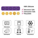 Fondant Mould - 5 / 6 Cavities Candy Game Molds Silicone Molds for Soap Candle
