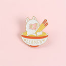 Enamel Clothes Alloy Lamb Pattern Eggs Ramen Brooch Pin For Women|Girls|Kids