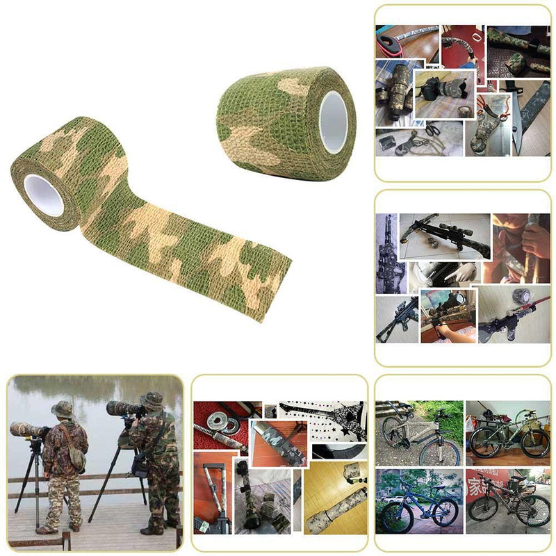 20Roll First Aid Camouflage Anti-slip Self-Adhesive Elastic Bandage  (F)