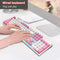 #A 104 Keys Ergonomic Wired Mechanical Luminous Gaming Keyboard for Office Deskt