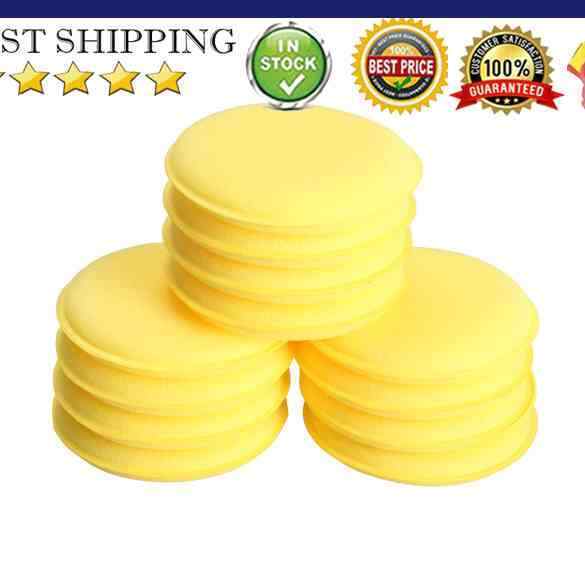 12pcs Polish Wax Foam Sponges Applicator Pads for Clean Car Vehicle Glass