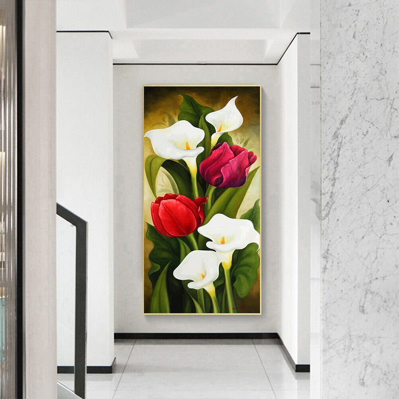 Tulips and Calla Lilies Oil Paint By Numbers DIY Home Decoration Gift Wall Art