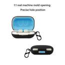 Wireless Earphone Box Cover with Hook for Skullcandy Push Active (Black) Newly