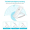 Book Night Reading Light - USB Rechargeable Clip-on Mini LED Lamp (White)