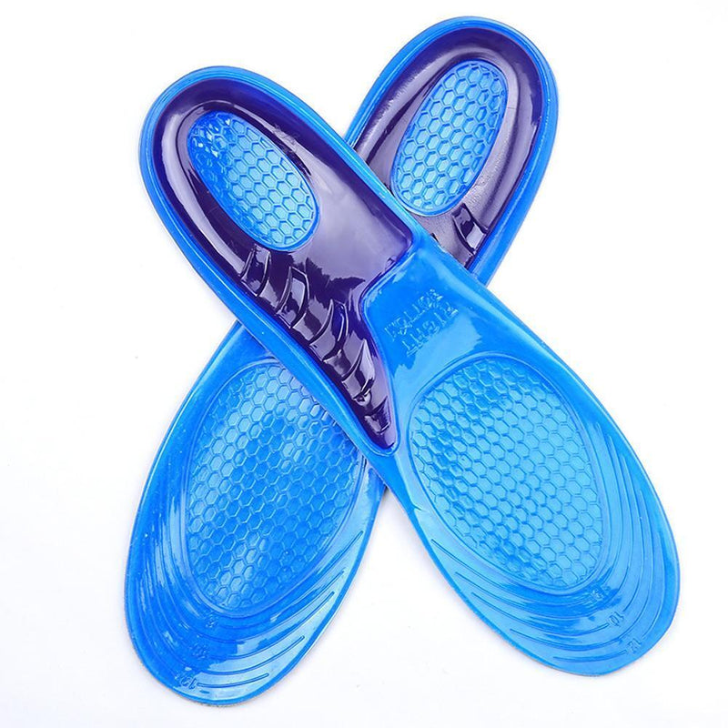 Comfort Arch Support Massaging Gel Silicon Insole Man 8-12 Newly
