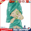 14CT Partial Embroidery Kit Beauty Manicure Cartoon Printing Cross Stitch