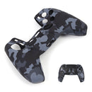 For DualSense Skin Camouflage Silicone Case Cover for PS5 Controller (Grey)