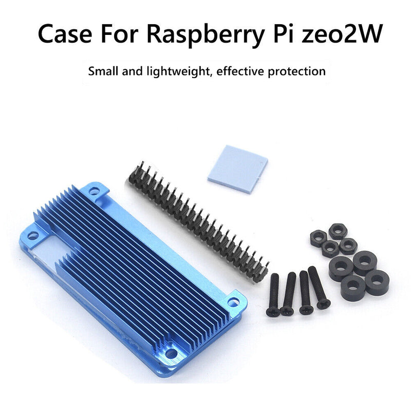 Case for Raspberry Pi Zero/Zero W/Zero 2W (V1-Blue Shell-Black Pin Header)