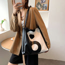 Women Tai Chi Print Shoulder Bag Casual Leather Shopping Bags Female Handbags