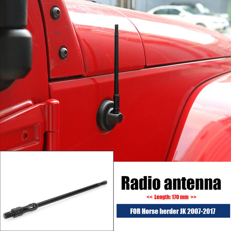 17cm Flexible Metal Car Styling Radio Aerial Antenna for Jeep Wrangler JK 0