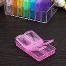 28 Cells Weekly Medicine Health Storage Pill Box with Printed Braille