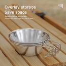 Stainless Steel Outdoor Camping Picnic Sierra Bowl Handle Coffee Cup Tableware